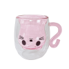 Набір чашок VT-5317-250 KITTY PINK з подвійним дном 2 шт. 250мл Vittora