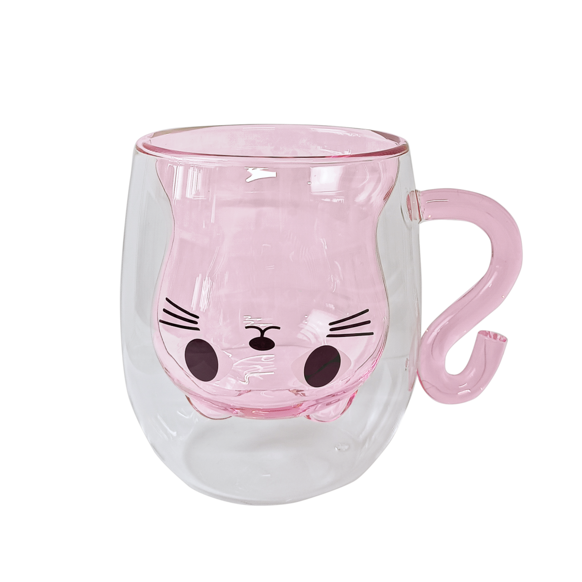 Набір чашок VT-5317-250 KITTY PINK з подвійним дном 2 шт. 250мл Vittora