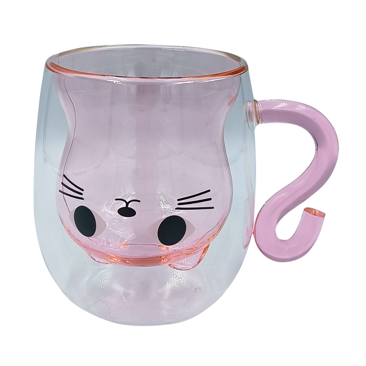 Набір чашок VT-5317-250 KITTY PINK з подвійним дном 2 шт. 250мл Vittora