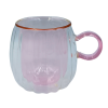 Набір чашок VT-5315-240 CUT PINK з подвійним дном 2 шт. 240мл Vittora