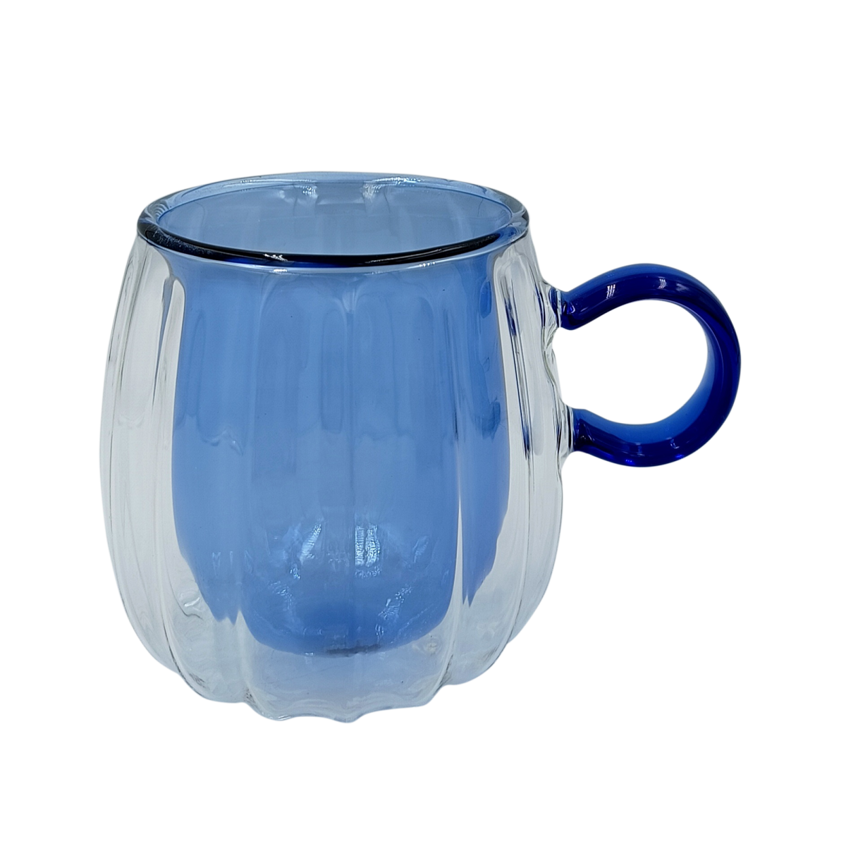 Набір чашок VT-5316-240 CUT BLUE з подвійним дном 2 шт. 240мл Vittora