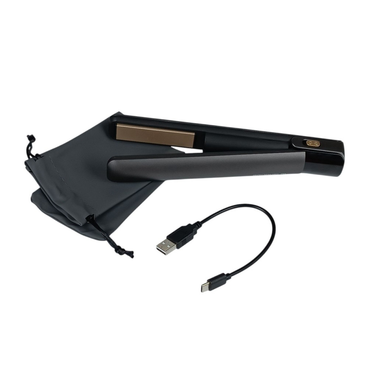 Щипцы для волос аккумуляторные Grunhelm GHS-718U