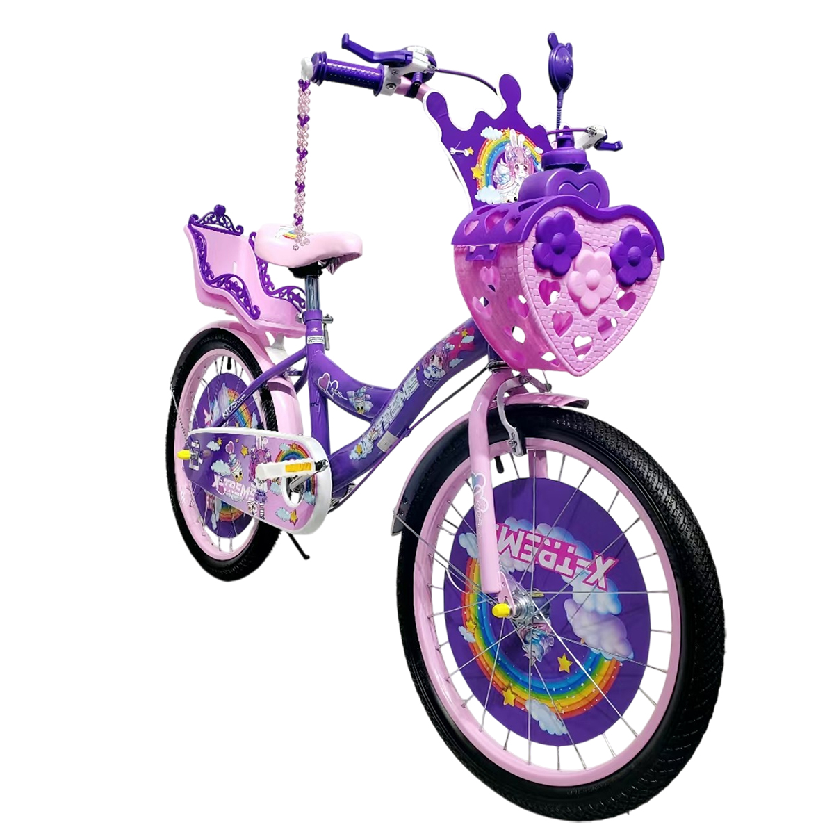 Детский велосипед X-Treme PRINCESS 16" фиолетовый