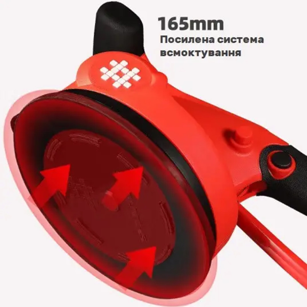 Віброприсоска акумуляторна для плитки 21V, 2 ак. 166 мм 9392 Shijing