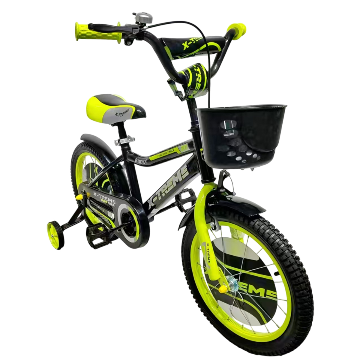 Дитячий велосипед X-Treme ROCKY 25.16-01 чорно-зелений