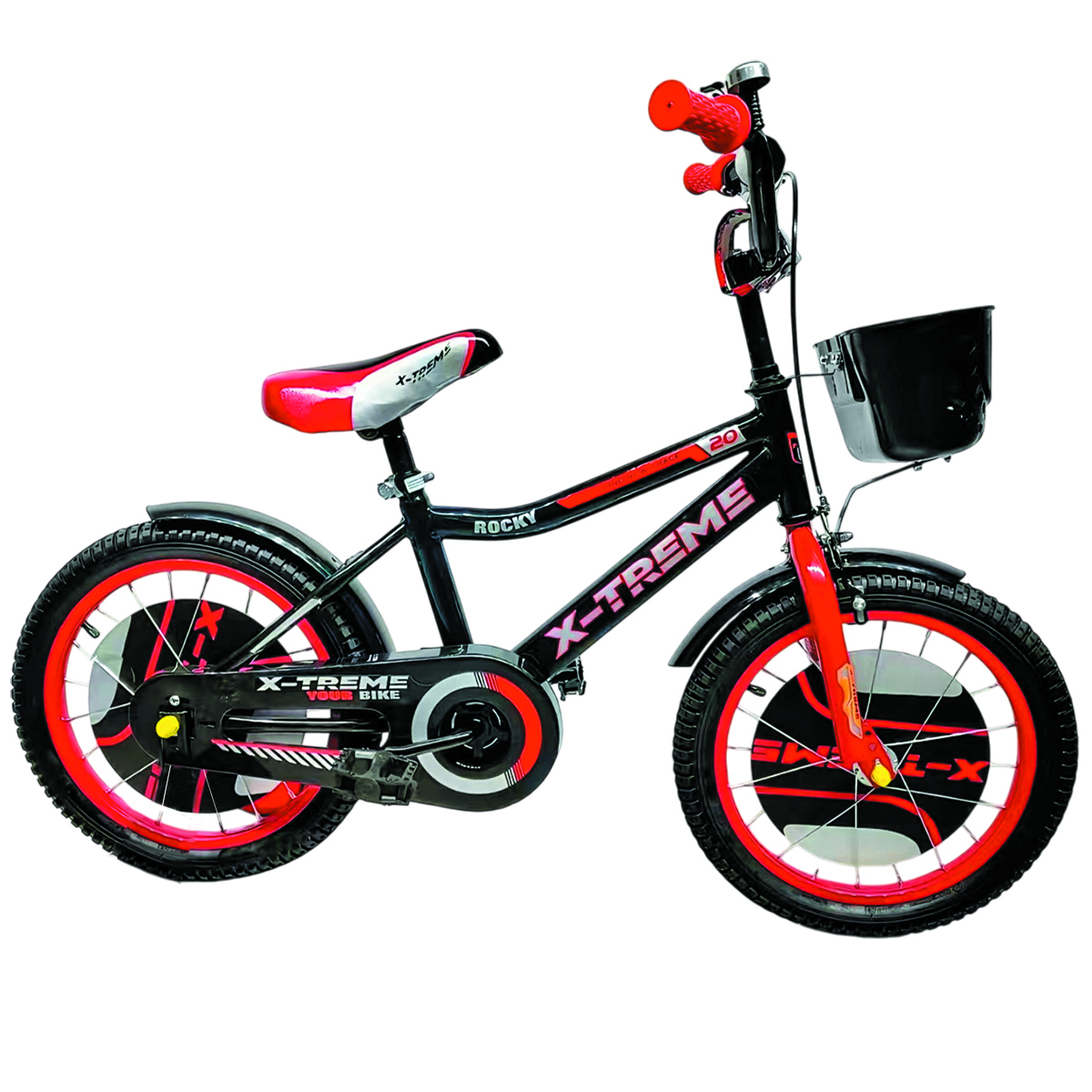 Дитячий велосипед X-Treme ROCKY 25.20-07 чорно-червоний