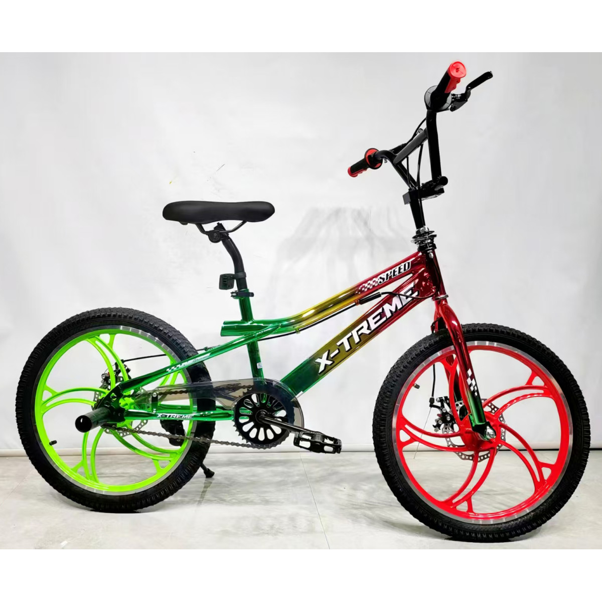 Дитячий велосипед X-Treme FALCON 25.20-02 Зелено-жовто-червоний