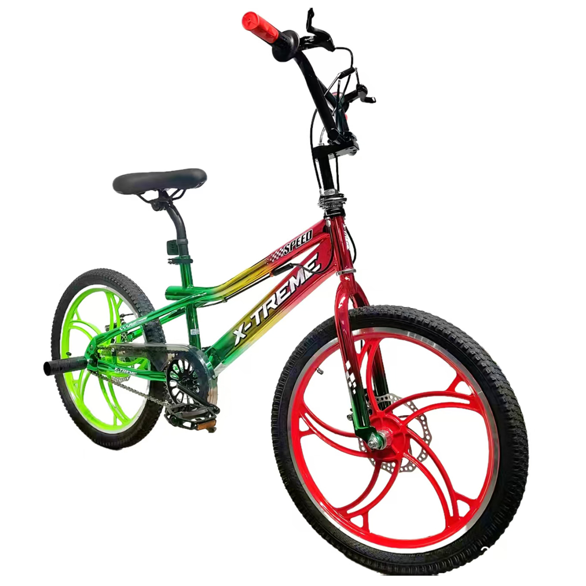 Дитячий велосипед X-Treme FALCON 25.20-02 Зелено-жовто-червоний