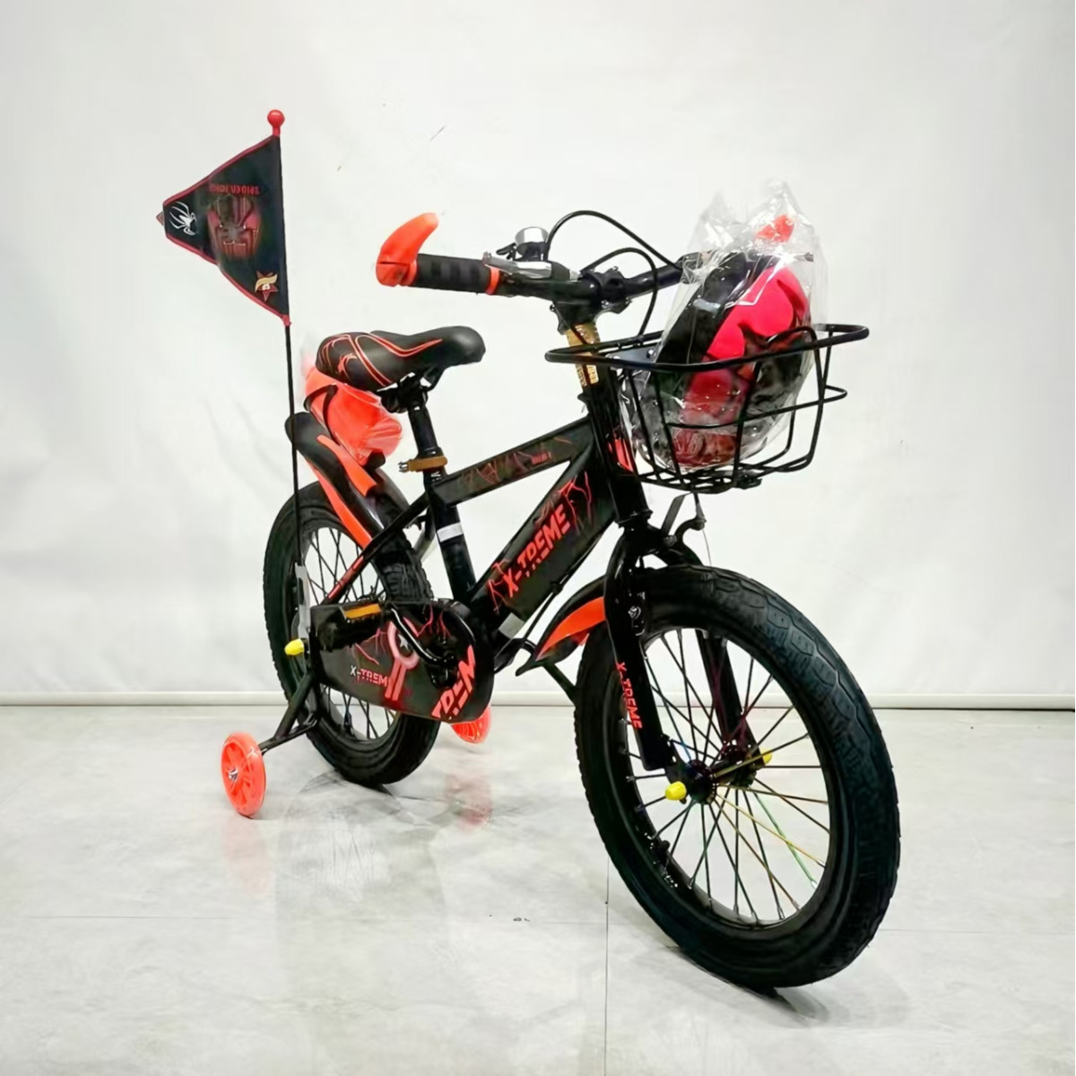 Дитячий велосипед X-Treme SPIDER 25.12-01 чорно-помаранчевий