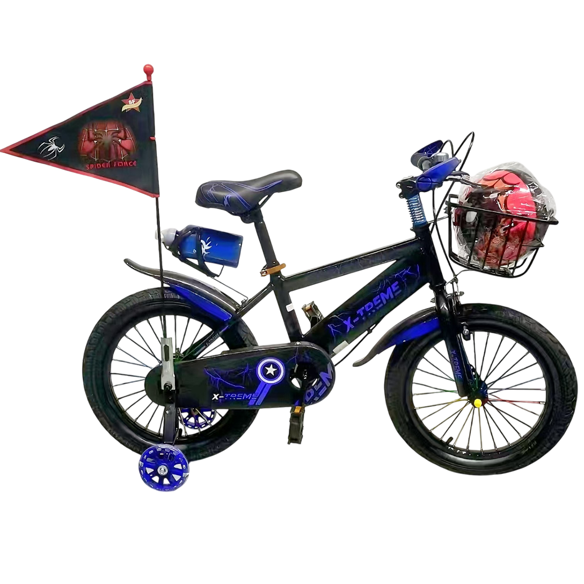 Дитячий велосипед X-Treme SPIDER 25.12-03 чорно-синій