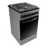 Плита газоэлектрическая Grunhelm FG5612DG черное темное стекло