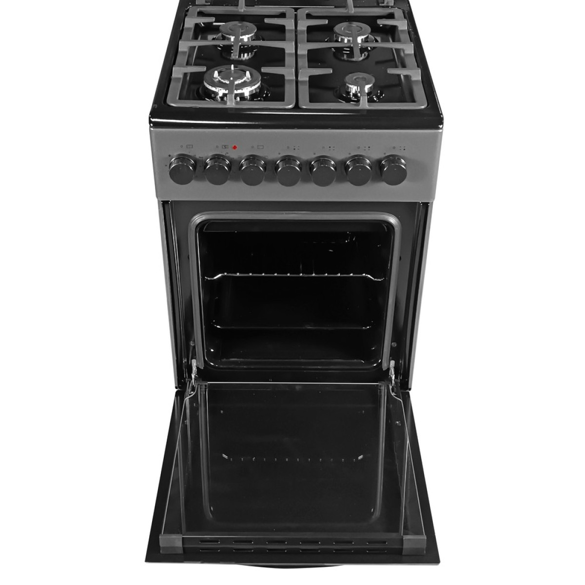 Плита газоэлектрическая Grunhelm FG5612DG черное темное стекло