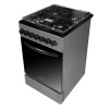Плита газоэлектрическая Grunhelm FG5612DG черное темное стекло