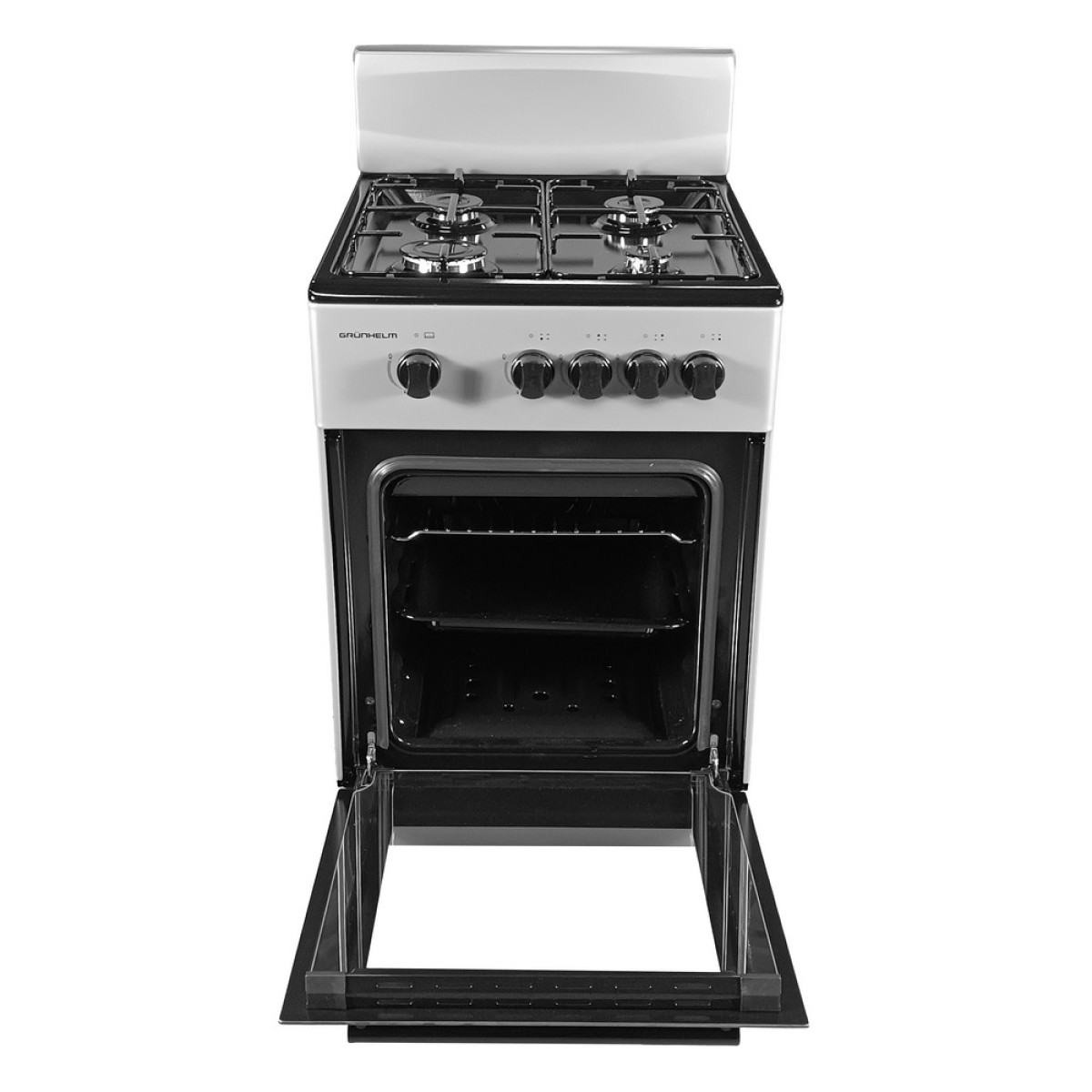 Плита газова Grunhelm G4F5600G сіра