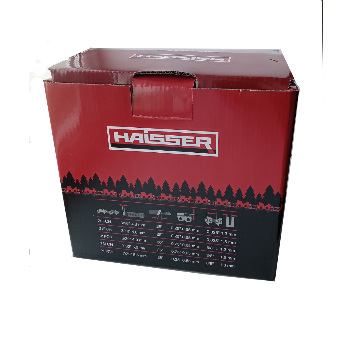 Ланцюг HAISSER 21FCH100 1848 ланки, паз 1,5мм 0,58", крок 0,325''