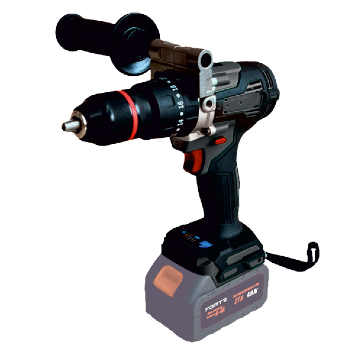 Дрель-шуруповерт акум. - CD-21HP 21В, 2-4A Forte (без АКБ)