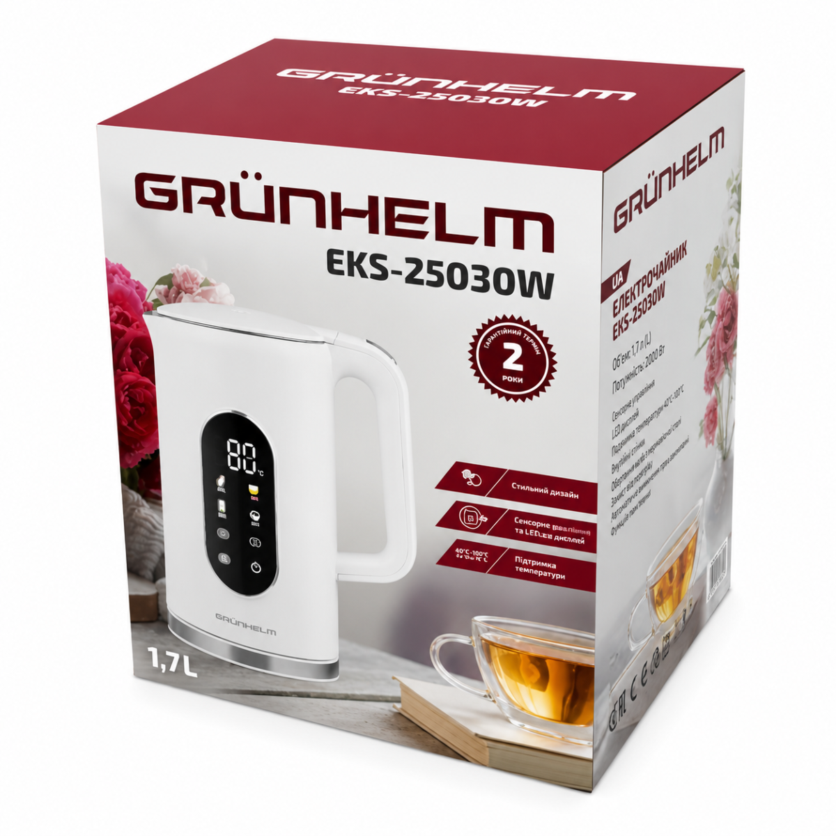 Электрочайник Grunhelm EKS-25030W