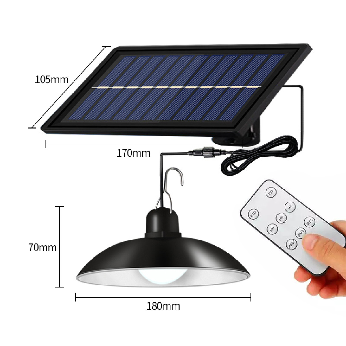 Світильник вуличний на сонячних панелях GSL-СL30W-65K Works