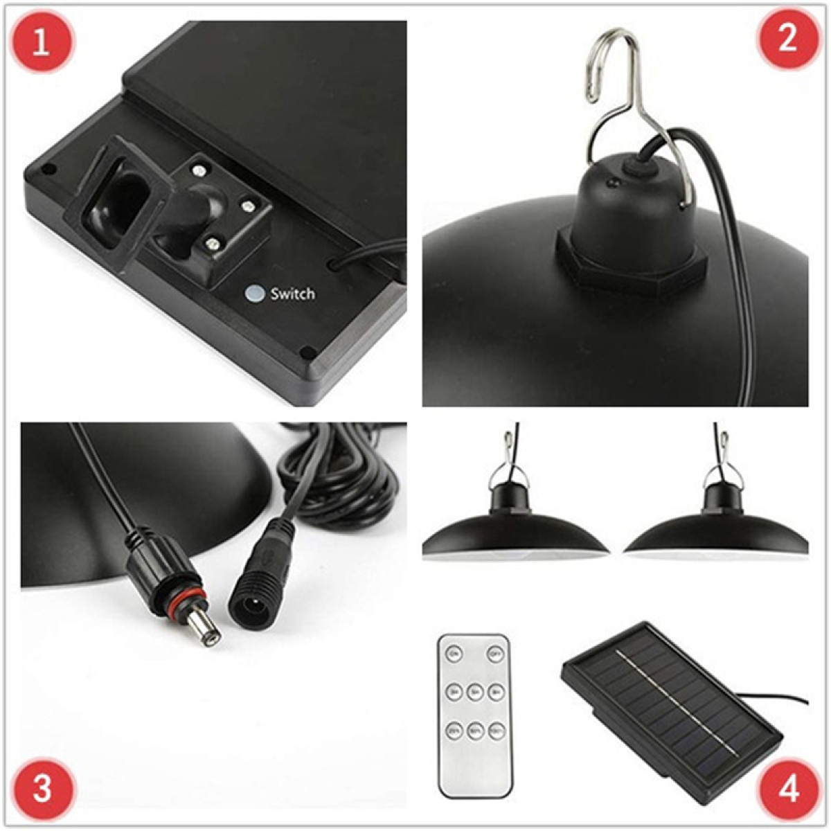 Світильник вуличний на сонячних панелях GSL-СL30W-65K Works