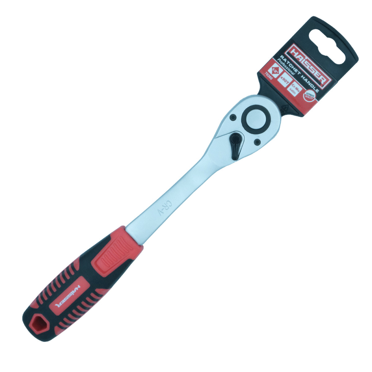 Ручка-тріскачка 1/2" 90 зубців Haisser 70260