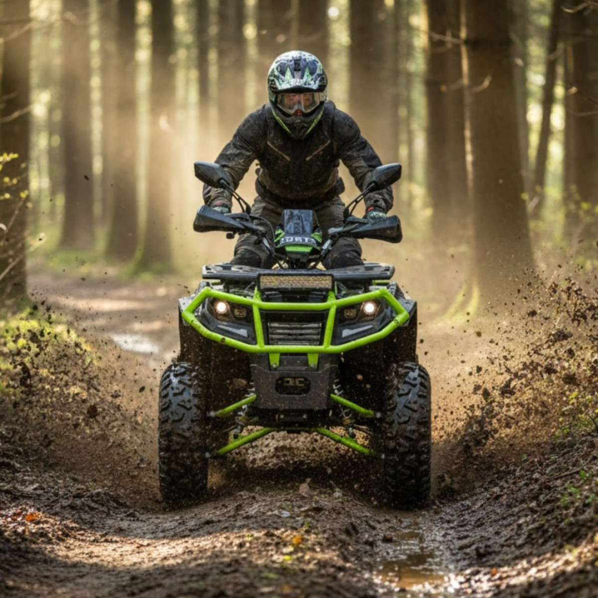 Квадроцикл FORTE AFC250 PRO Черно-зеленый