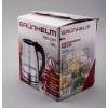 Электрочайник стеклянный (черный) Grunhelm EKG-2301