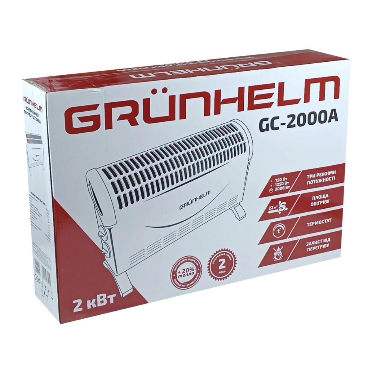 Конвекторный обогреватель Grunhelm GC-2000A