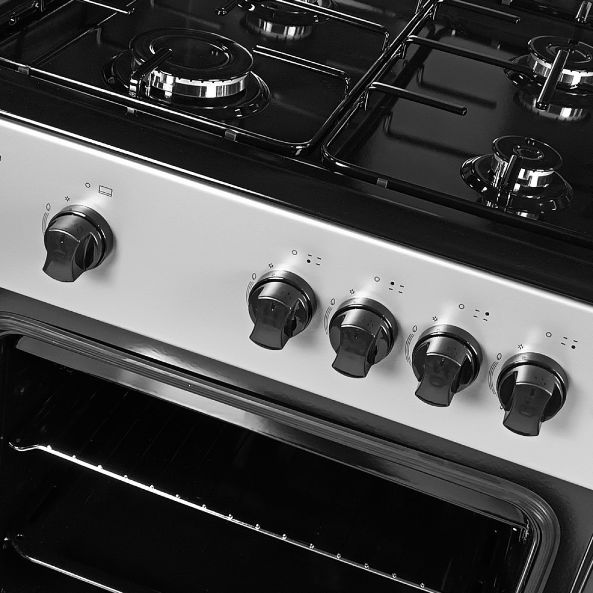 Плита газова Grunhelm G4FG6612GB Сіро-чорний