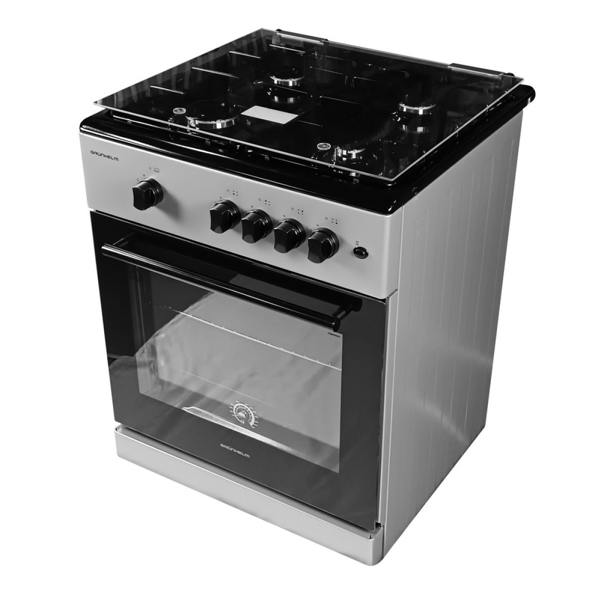 Плита газова Grunhelm G4FG6612GB Сіро-чорний