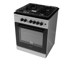 Плита газова Grunhelm G4FG66124GB Сіро-чорна