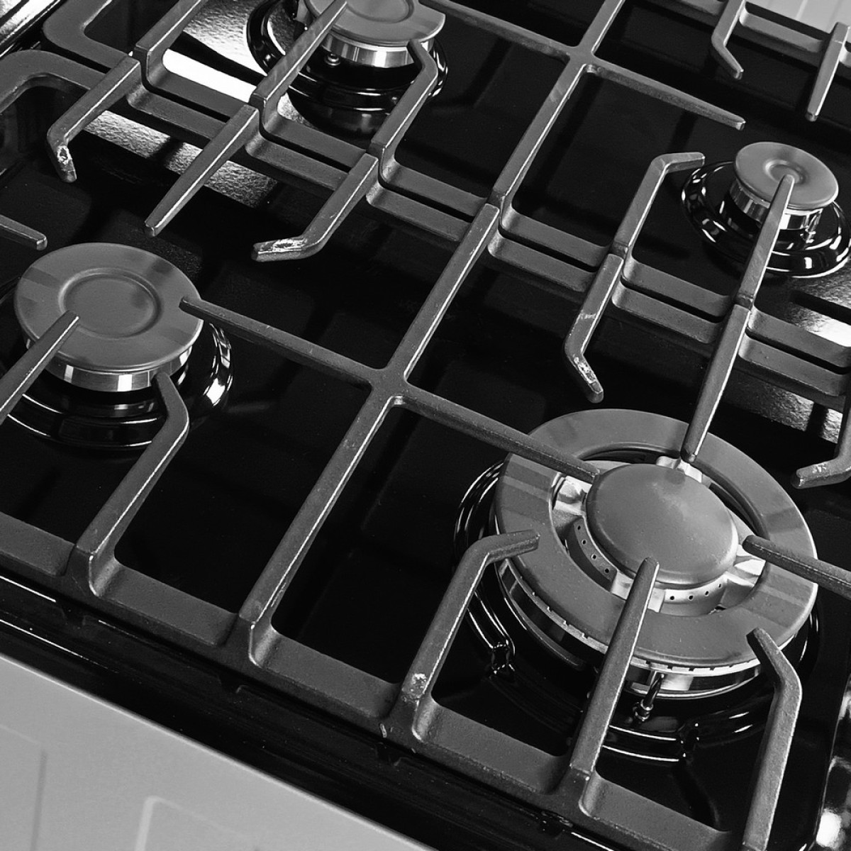 Плита газова Grunhelm G4FG66124GB Сіро-чорна