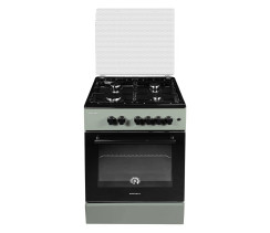 Плита газова Grunhelm G4FG66124GB Сіро-чорна