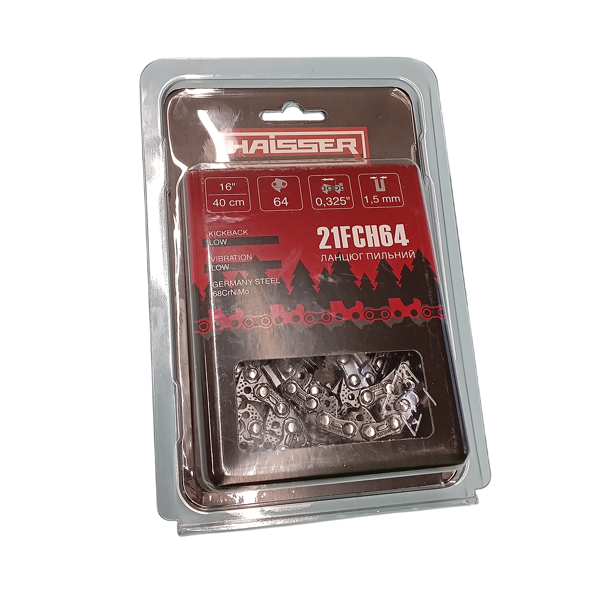 Ланцюг - 21FCH64 64 лан, 1,5'' 0,58'', крок 0,325'' Haisser Блістер