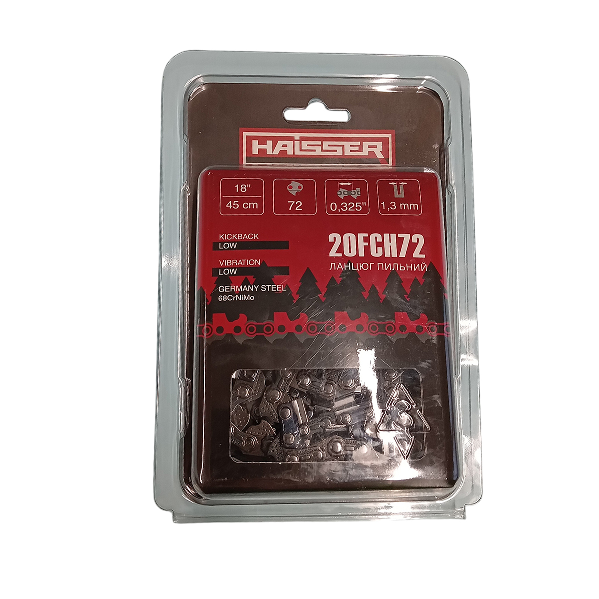 Ланцюг - 20FCH72 72 лан, 1,3'' 0,50'' крок 0,325'' Haisser Блістер
