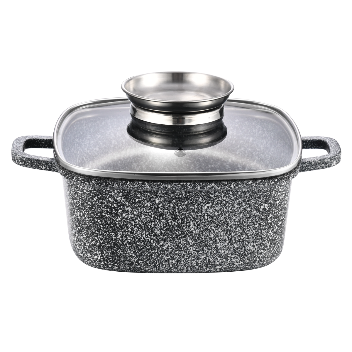 Каструля квадратна GT-2704-22 покриття CERAMIC SNOW (22x9.5cм) 3.5л Gusto