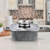 Каструля квадратна GT-2704-24 покриття CERAMIC SNOW (24x10cм) 4,4л Gusto
