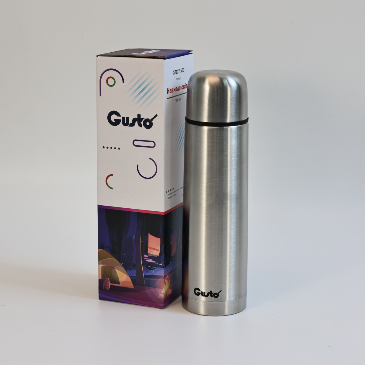 Термос GT137-500 Вокруг света 500 мл Gusto