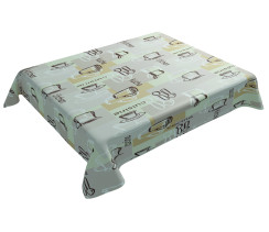 Скатерть WK-30005 из ПВХ "Кружка кофе" 100х137см. Werk