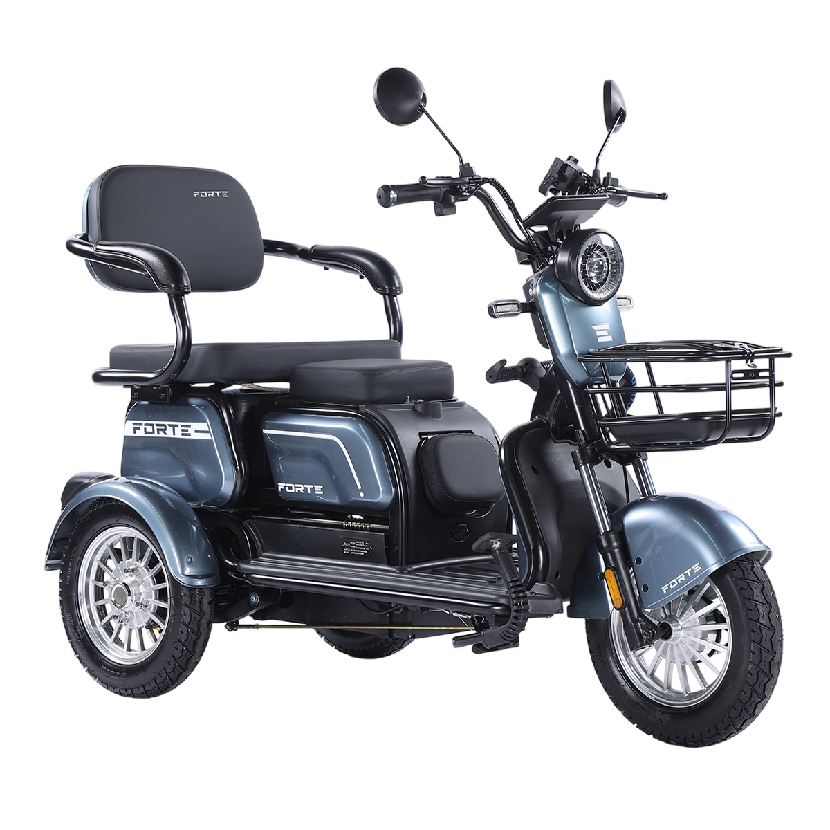 Трицикл акумуляторний Forte FAMILY-WN800 сiрий