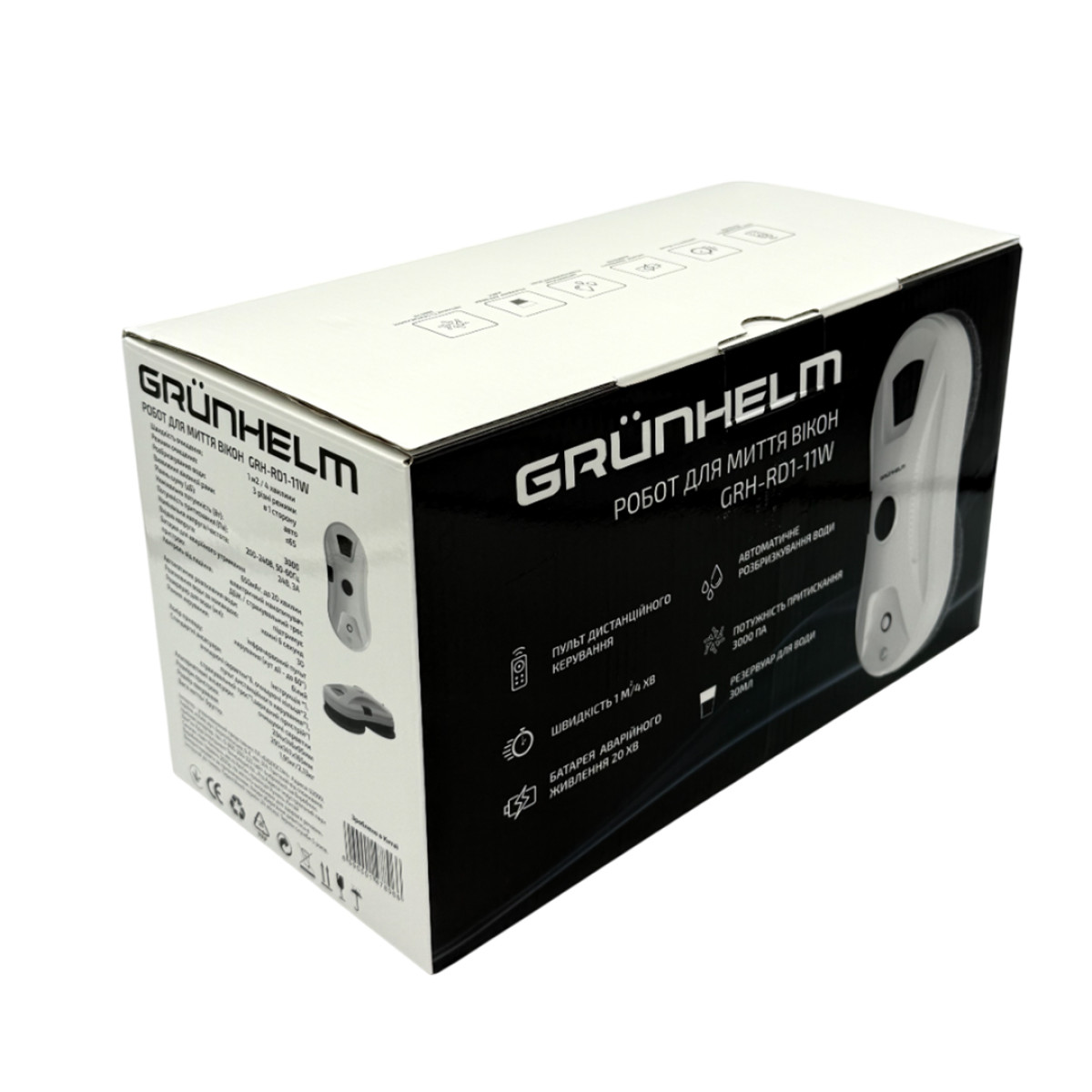 Робот для мойки окон GRH-RD1-11W белый Grunhelm
