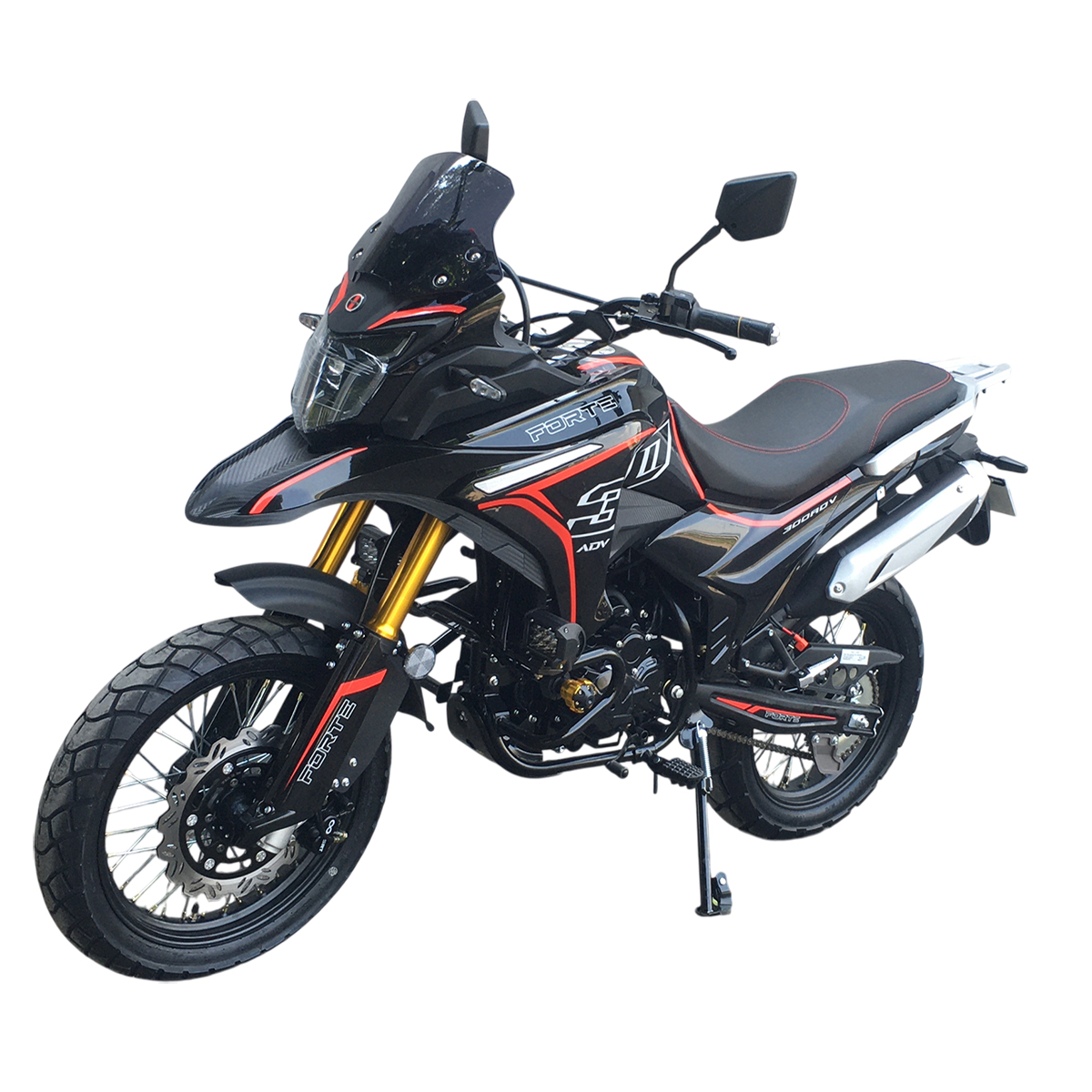Мотоцикл Forte FT300GY-C5G Черно-красный