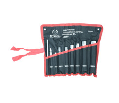 Набір ключів трубчастих та вороток посилений 9 шт. Сталь 70263