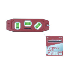 Рівень спиртовий пластиковий Торпедо 150 мм HAISSER 26096