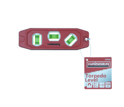 Рівень спиртовий пластиковий Торпедо 150 мм HAISSER 26096