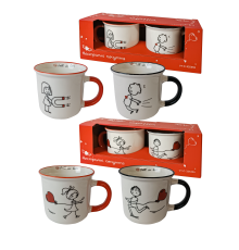 Набір чашок VT-C-325355 Нестримні почуття Vittora 355 мл (2шт.)