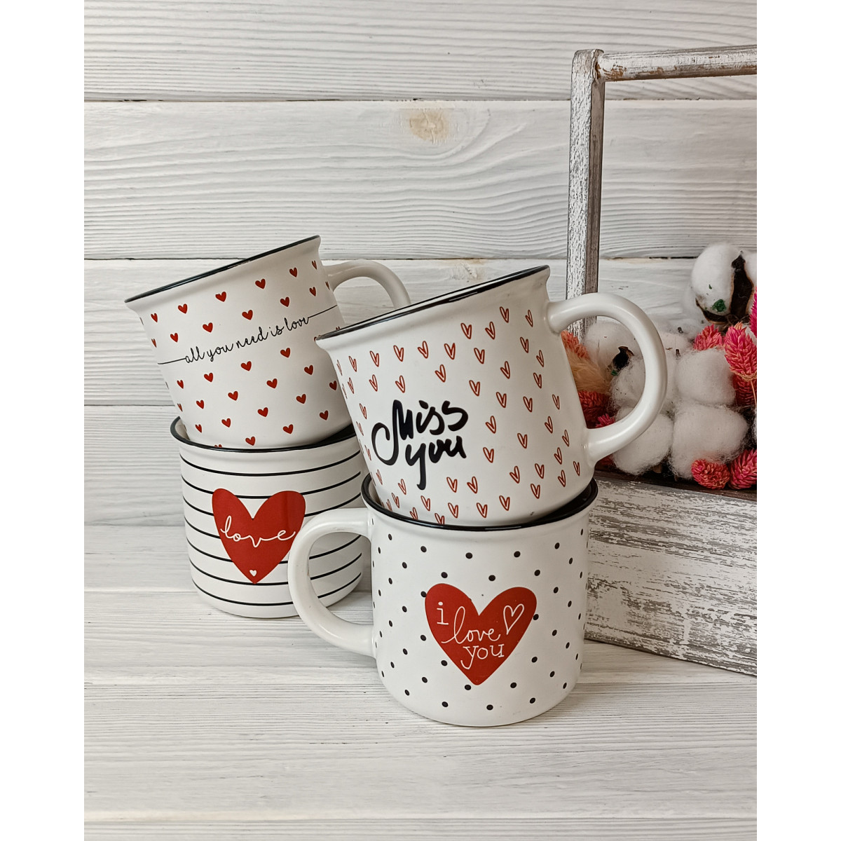 Чашка VT-C-326355 Ритм кохання Vittora 355 мл