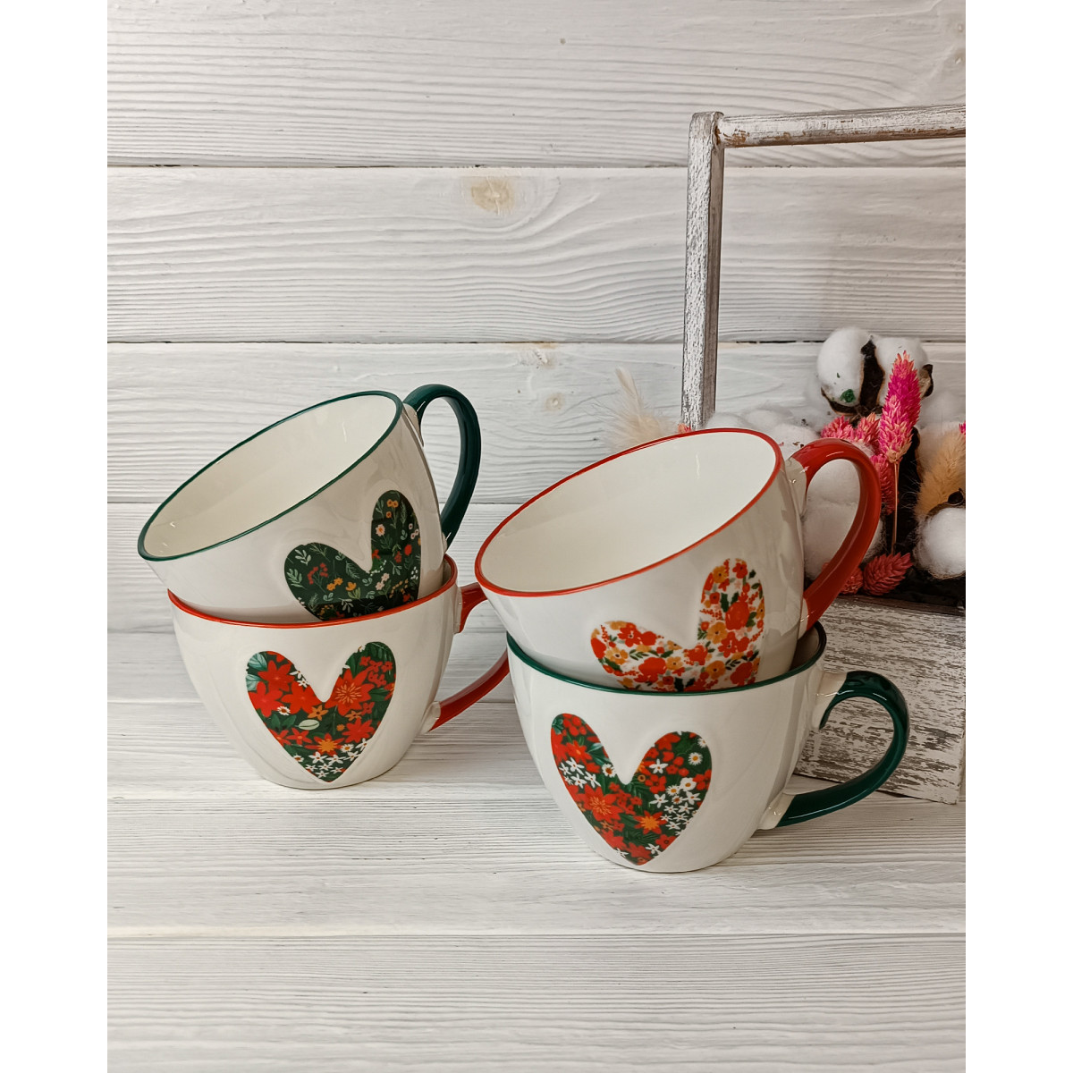 Чашка VT-C-320440 Розквіт кохання Vittora 440 мл