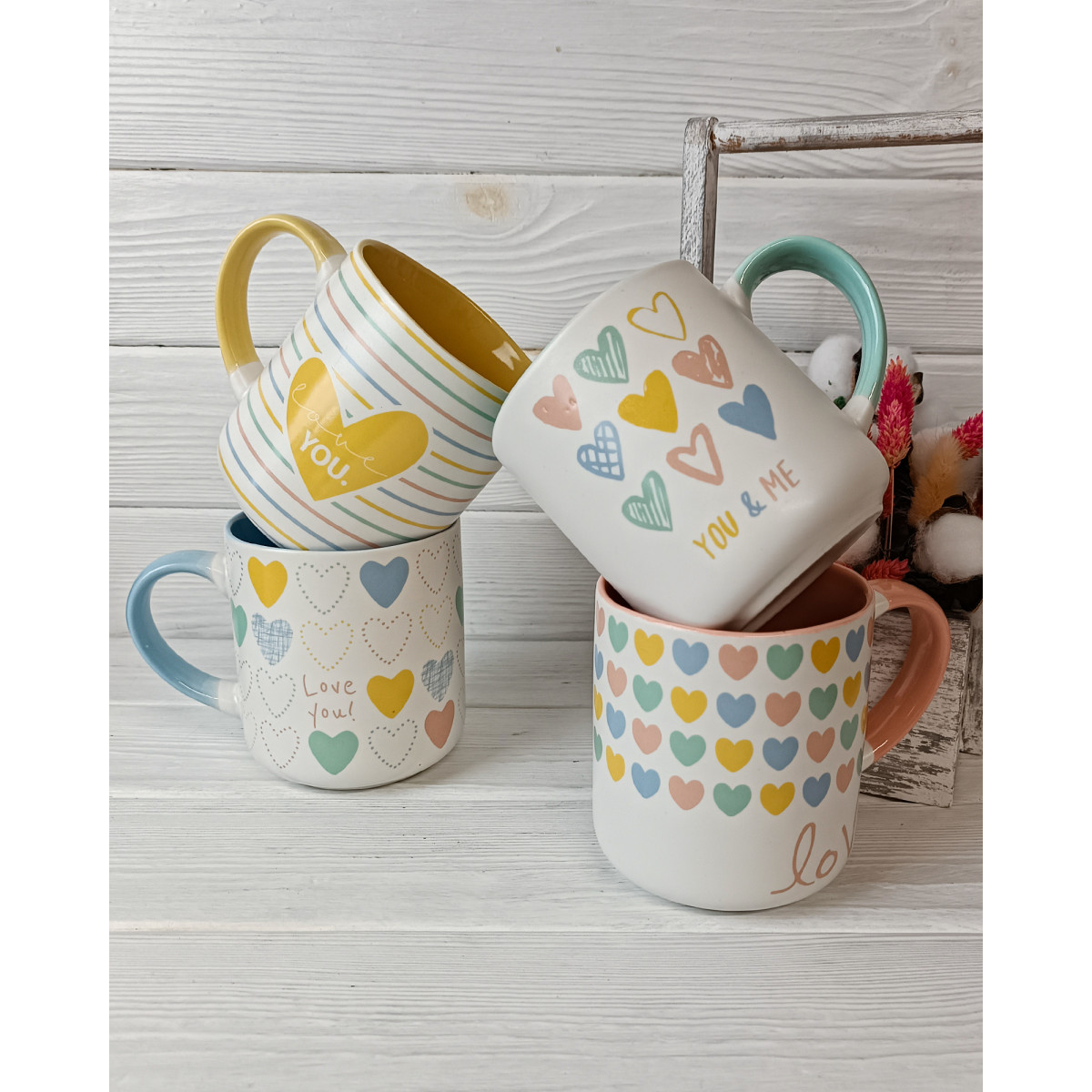 Чашка VT-C-328480 Сердечне тепло Vittora 480 мл