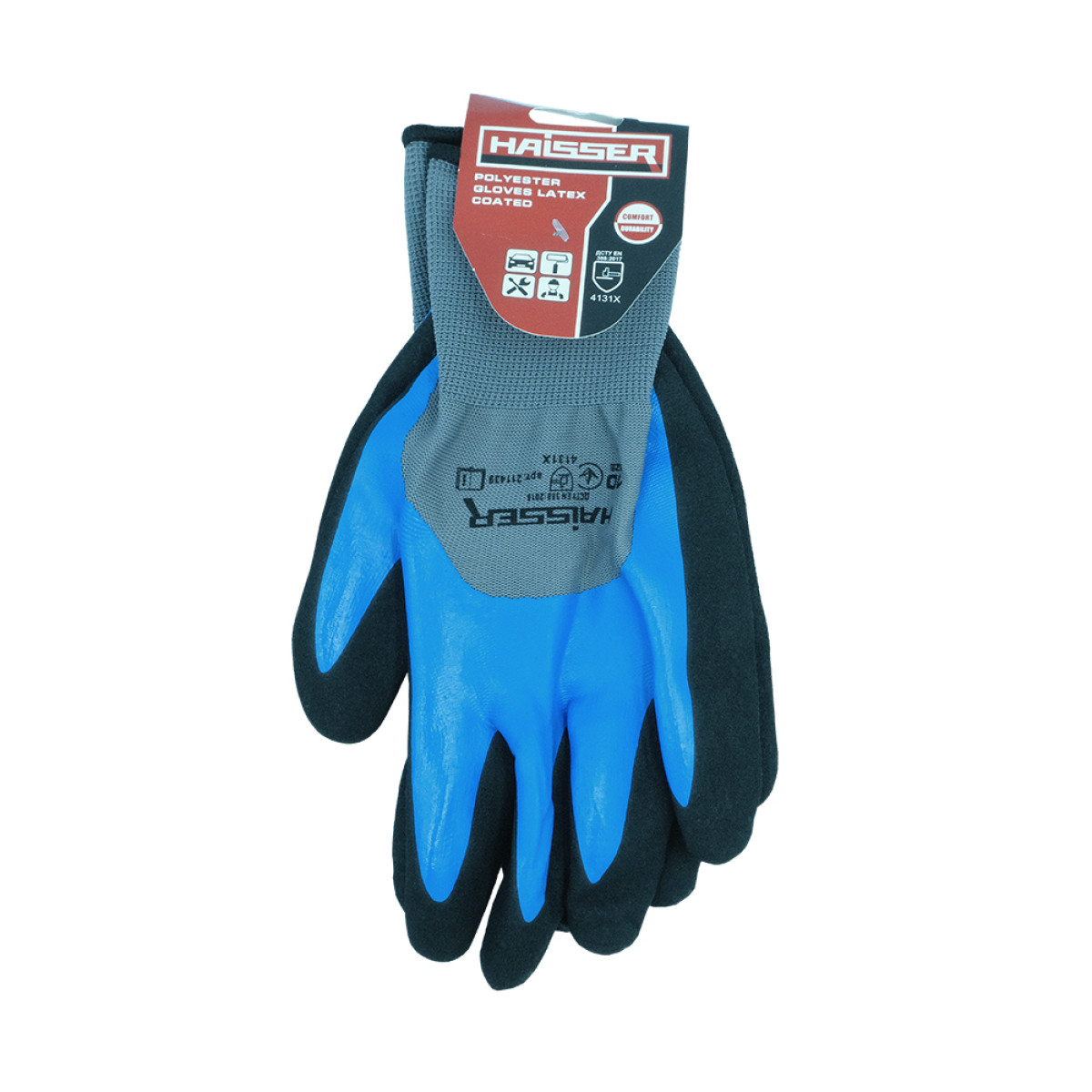 Рукавички ПЕ з подвійним нітриловим покриттям Haisser 211438