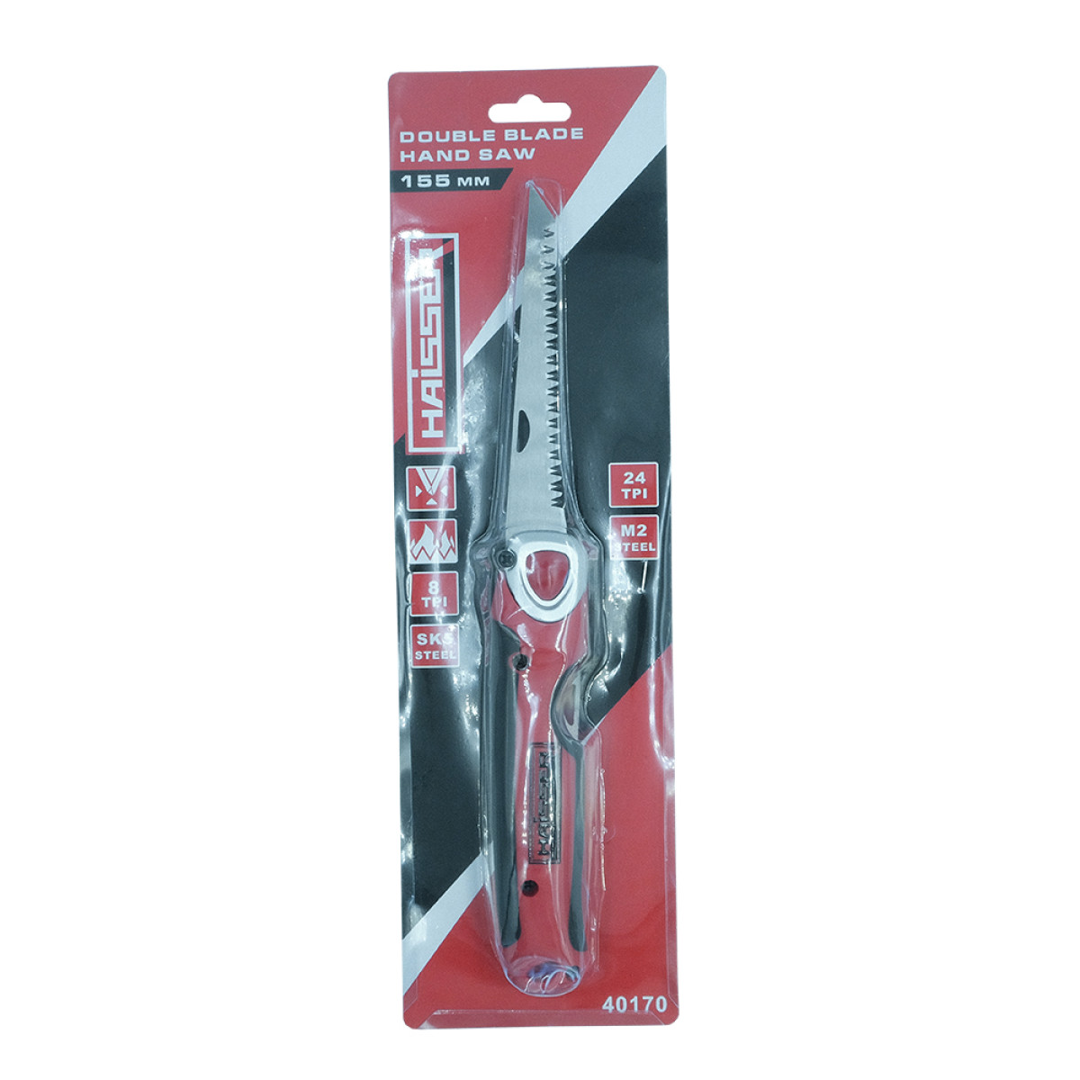 Ножівка розкладна 155мм SK5+BiM Haisser 40170
